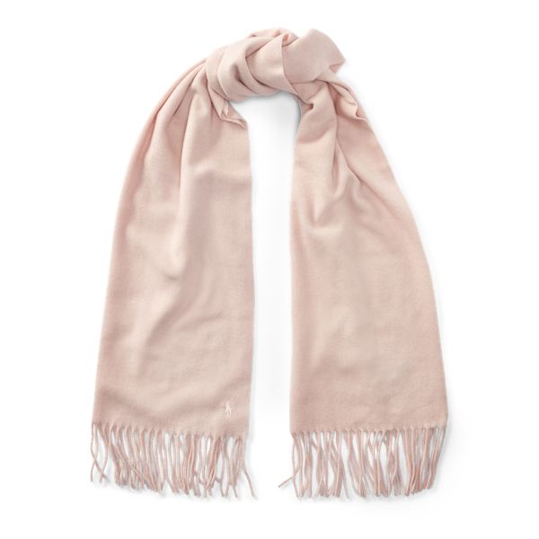 Ralph Lauren Cashmere-Wool Muffler Scarf Pale Pink One Size | Ralph Lauren (US)