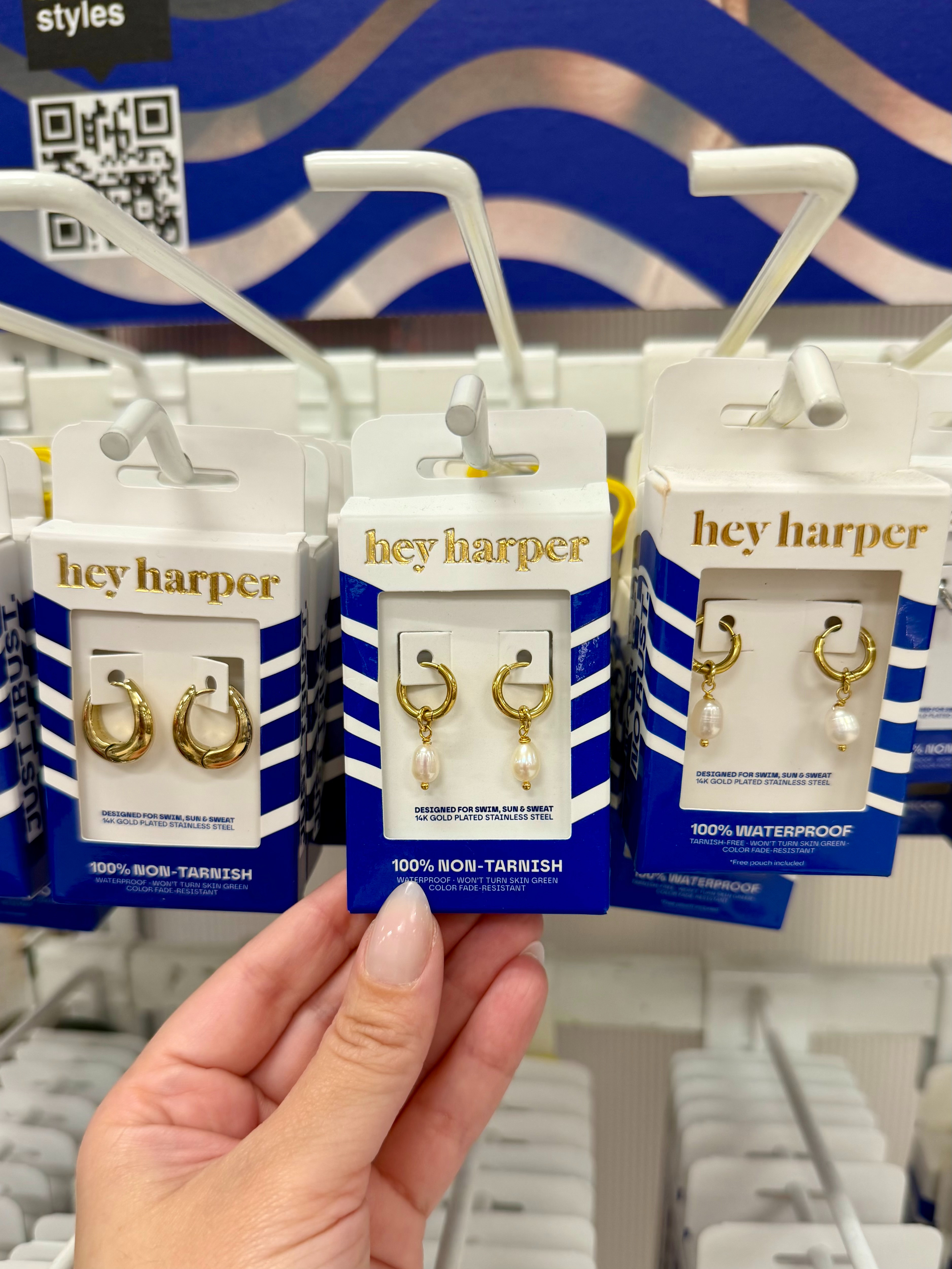 RUN to Target because Hey Harper jewelry is 30% off this week! My absolute favorite jewelry for waterproof, tarnish-free everyday pieces that you can wear in the shower, pool, or even during workouts! These gold hoops and pearl drop earrings are perfect for everyday outfits, layering, and gifting. Take advantage of the sale and grab your favorites while they're 30% off! fall outfits women over 50, fall wedding guest dresses, fall dresses, wedding guest dress summer, date night outfits, fall fashion hauls, halloween decorations, fall decor, fall shoes, country concert outfits 

 #LTKootd #LTKSeasonal #LTKSaleAlert