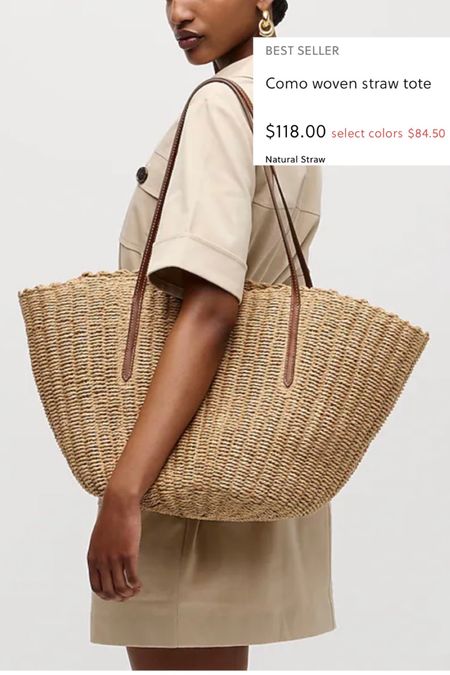 JCrew designer inspired straw bag on sale 


#LTKSeasonal #LTKfindsunder50 
#LTKfindsunder100 #LTKstyletip #LTKsalealert #LTKtravel 