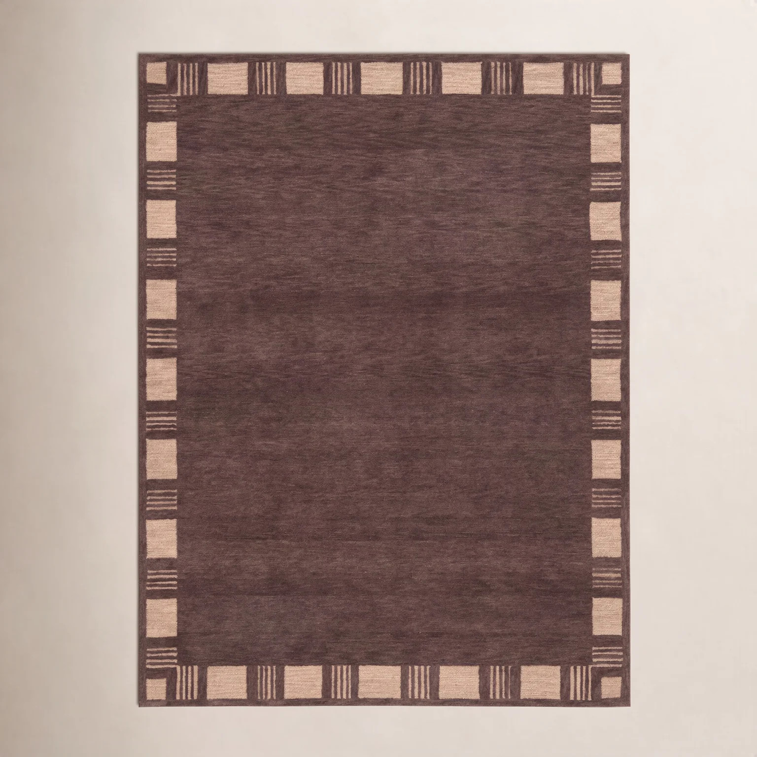 Hand-Tufted Geometric Wool Rug | AllModern