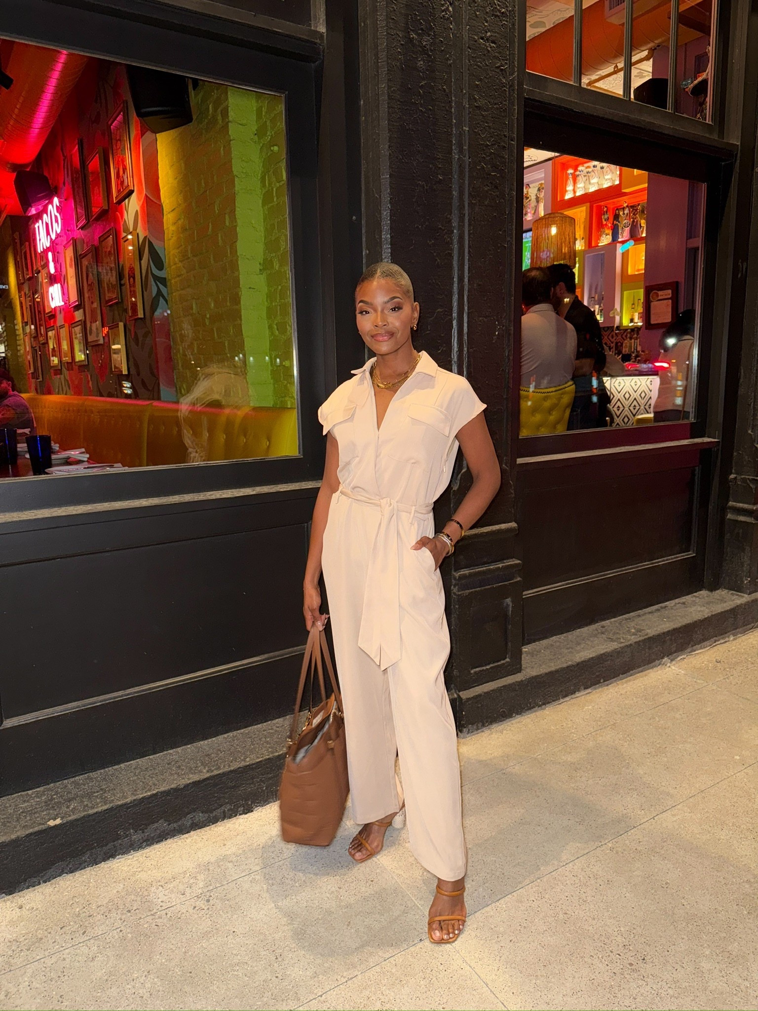 Neutral chic ✨ This belted jumpsuit from Vic is an effortless go-to for date night, brunch, or even travel days. Love how easy it is to dress up or down🤍  use code JASMINEM30 to save.

#jumpsuit #neutralstyle #effortlessoutfits 

#LTKU #LTKSeasonal #LTKPetite