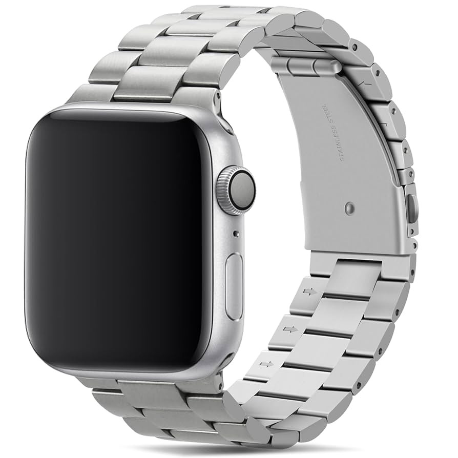 Tasikar Band Compatible with Apple Watch Band 49mm 46mm 45mm 44mm 42mm Premium Stainless Steel Me... | Amazon (US)