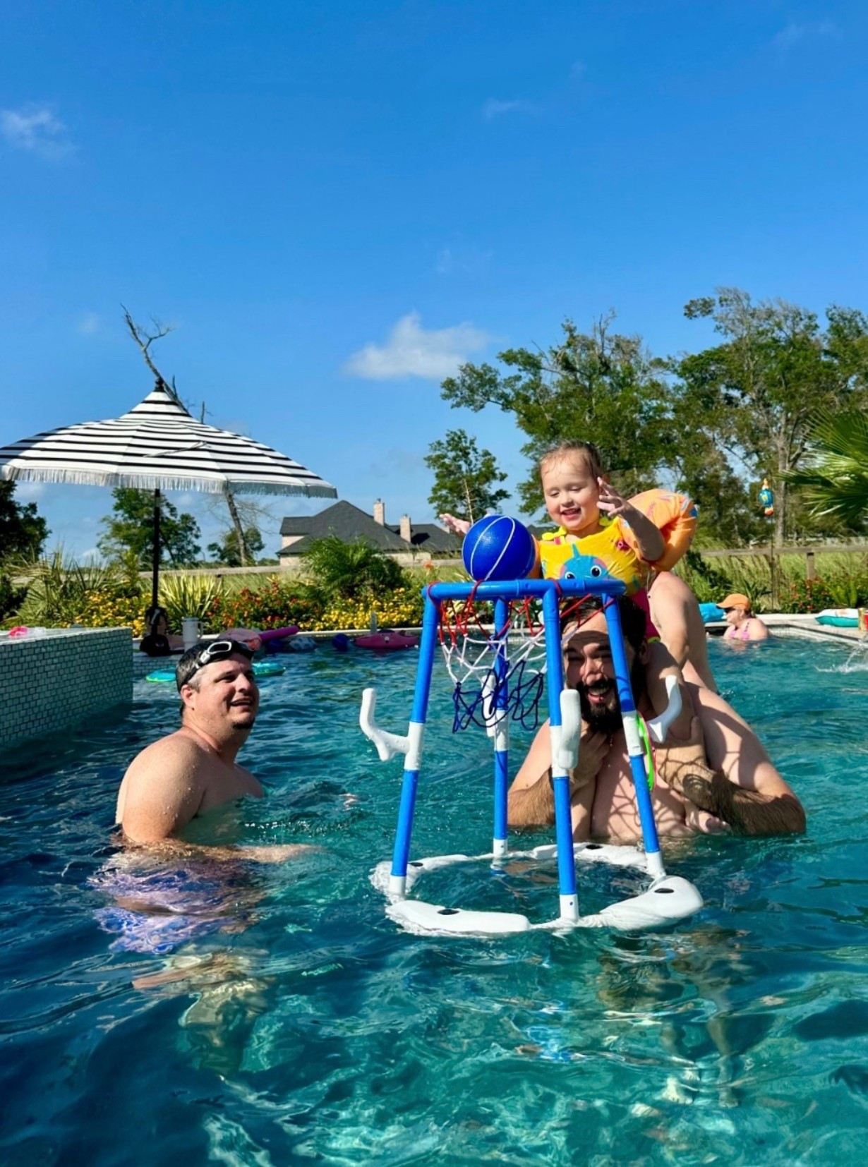 Greta quality basket ball goal for the swimming pool!

#LTKSwim