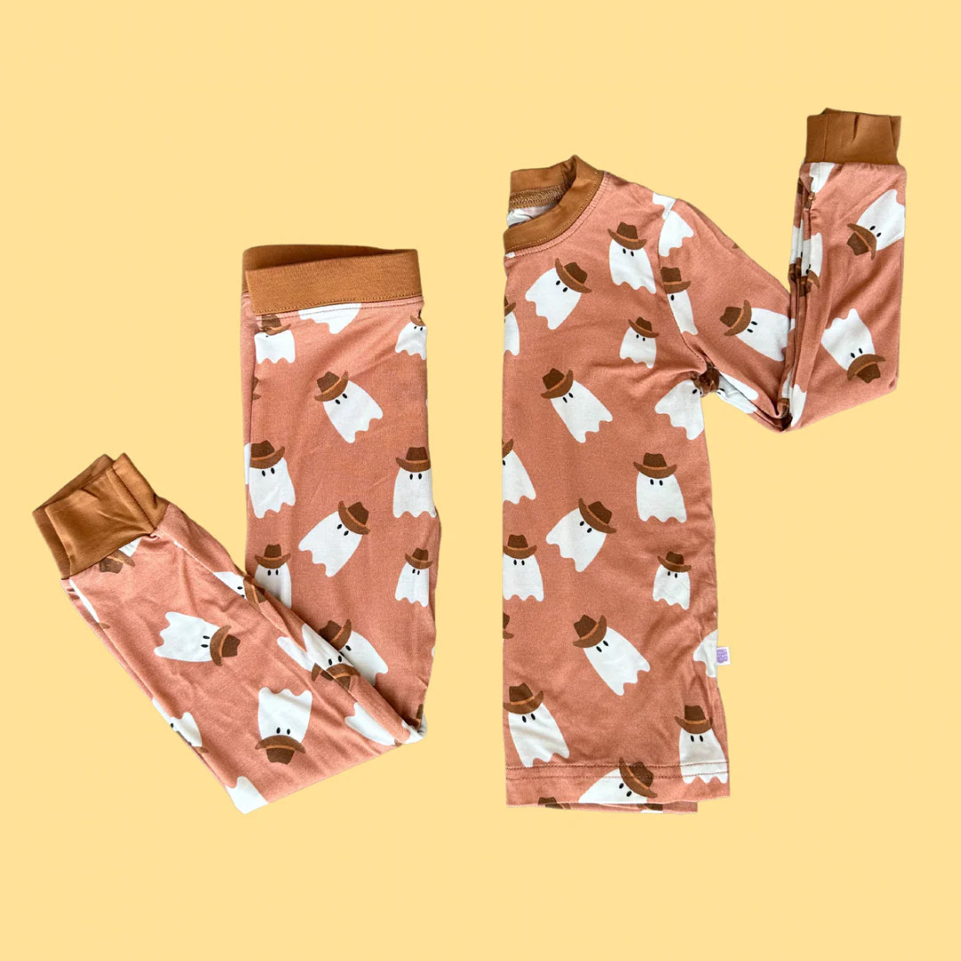 Rodeo Ghost PJ Set | Poppy Kids Co