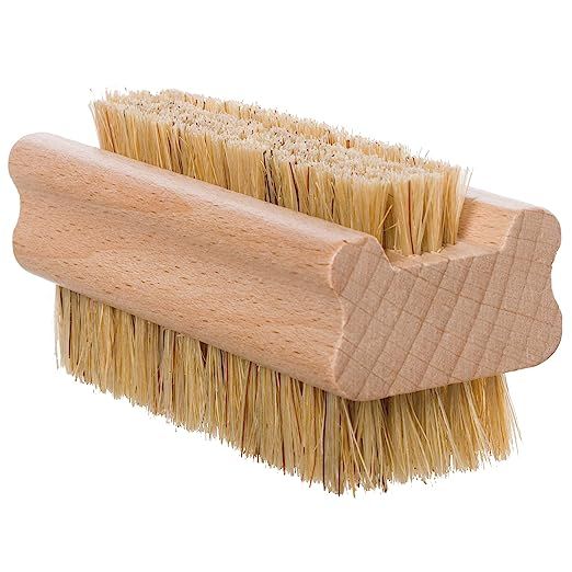 Redecker Natural Pig Bristle Nail Brush with Untreated Beechwood Handle, 3-3/4-Inches | Amazon (US)