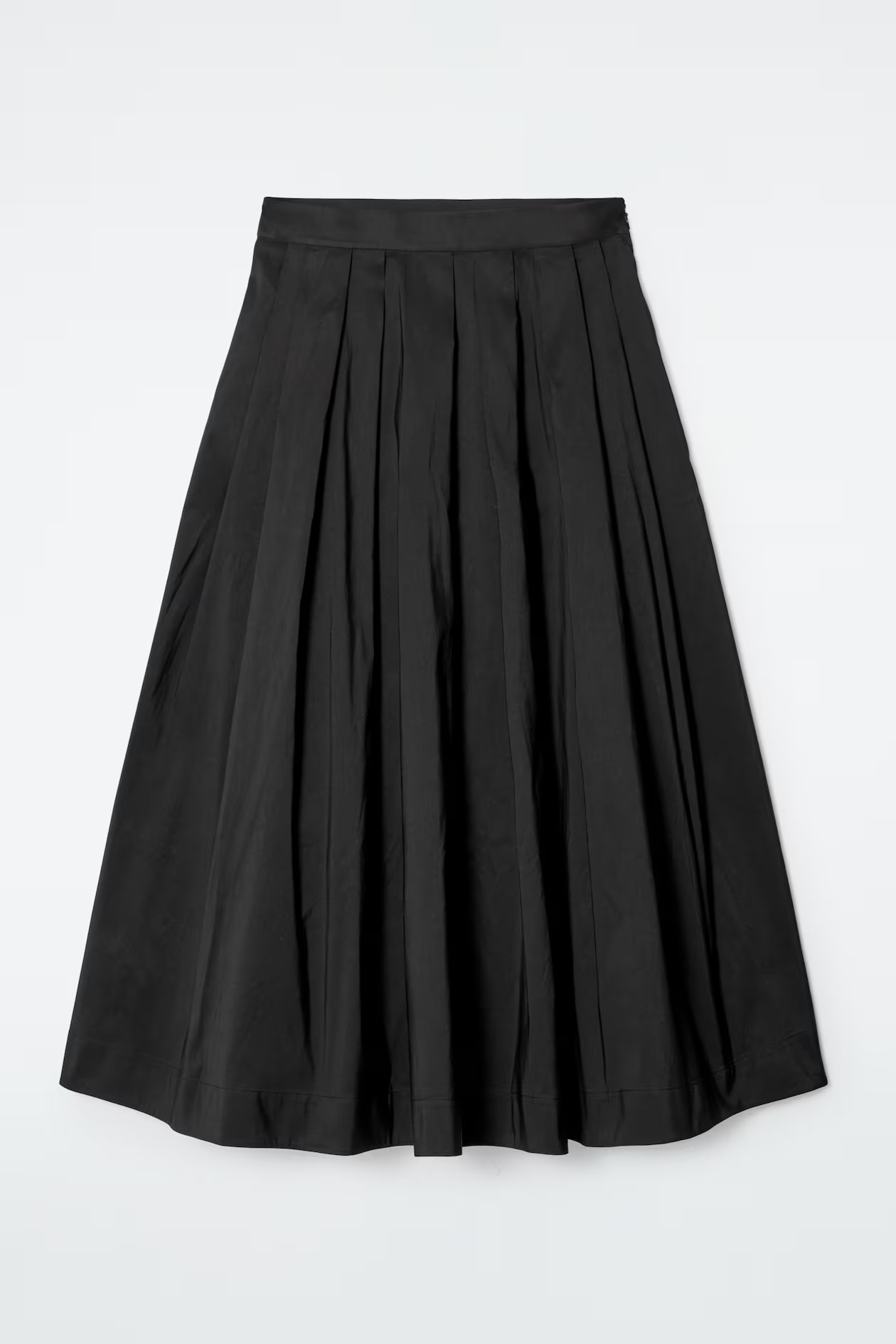 PLEATED A-LINE MIDI SKIRT - BLACK - Ladies | H&M GB | H&M (UK, MY, IN, SG, PH, TW, HK)