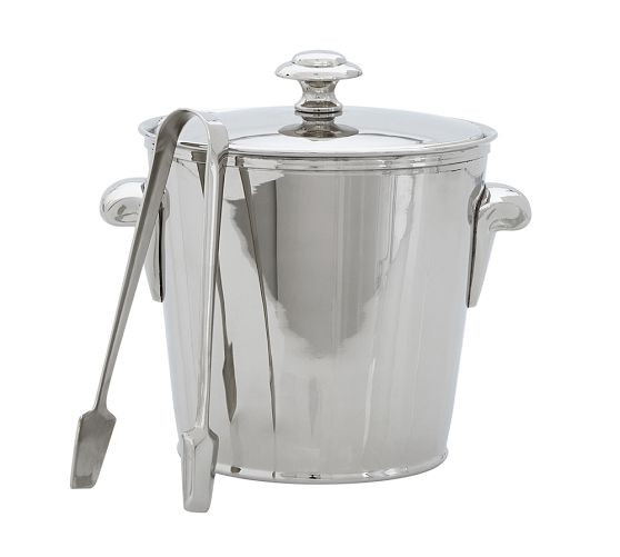 Harrison Ice Bucket with Tongs | Pottery Barn CA