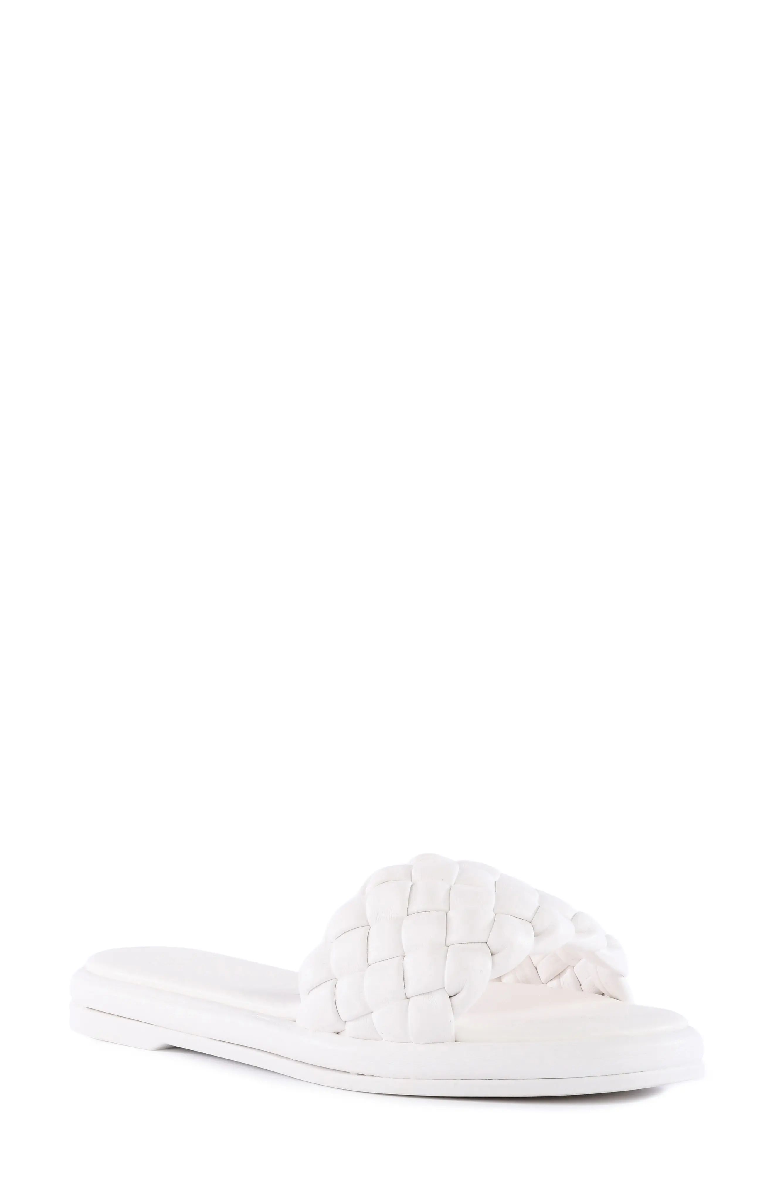 Seychelles Bellisima Slide Sandal in White V-Leather at Nordstrom, Size 6.5 | Nordstrom