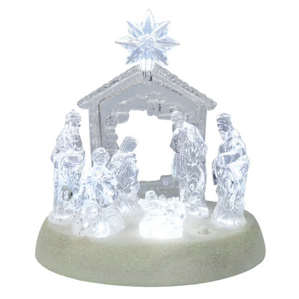 O Holy Night Musical Nativity Scene, 8" | At Home