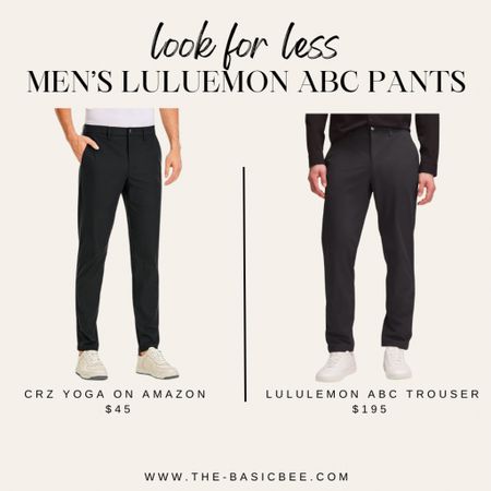 Almost the exact same pair of pants with over half the savings!

Lululemon abc Trouser pants on Amazon for only $45! 

Amazon find, men’s work pants, men’s trousers, men golf pants, Amazon fashion, Amazon under $50, husband birthday gift 

#LTKstyletip #LTKfindsunder50 #LTKmens