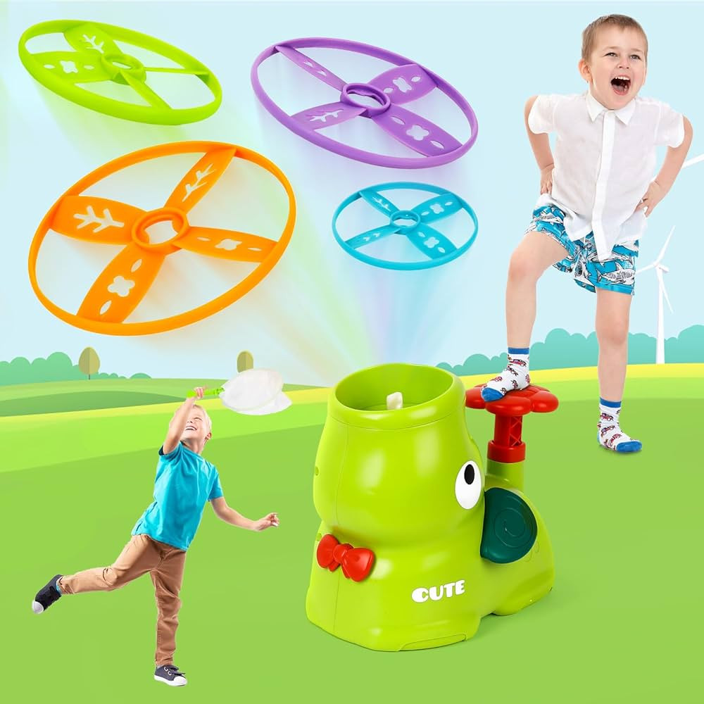 Outdoor Toddler Toys for Kids Age 3-5, Outdoor Games, Flying Disc Launcher Toy for Kids, Outdoor ... | Amazon (US)