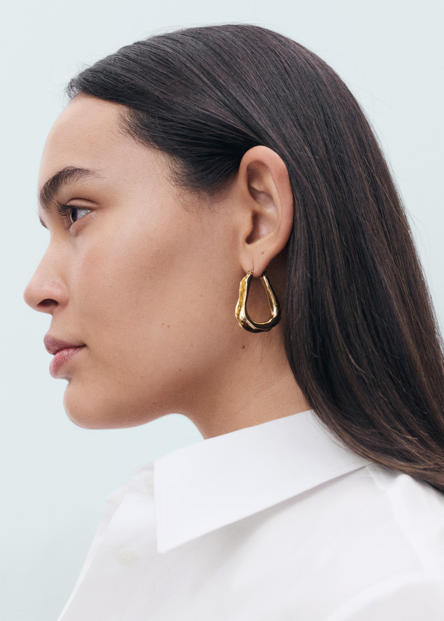 Regular cotton lyocell-blend shirt - Women | MANGO USA | Mango (US/MX/AU)