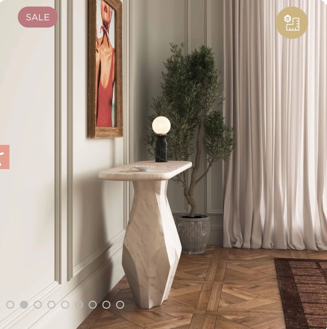 Marble console table 