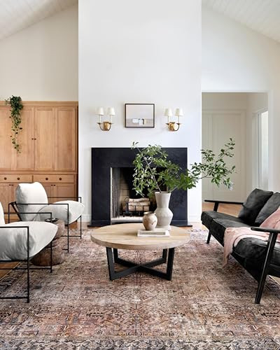 Loloi Chris Loves Julia Jules Collection JUL-02 Terracotta/Multi 18" x 18", .13" Pile Height, Sample Rug | Amazon (US)