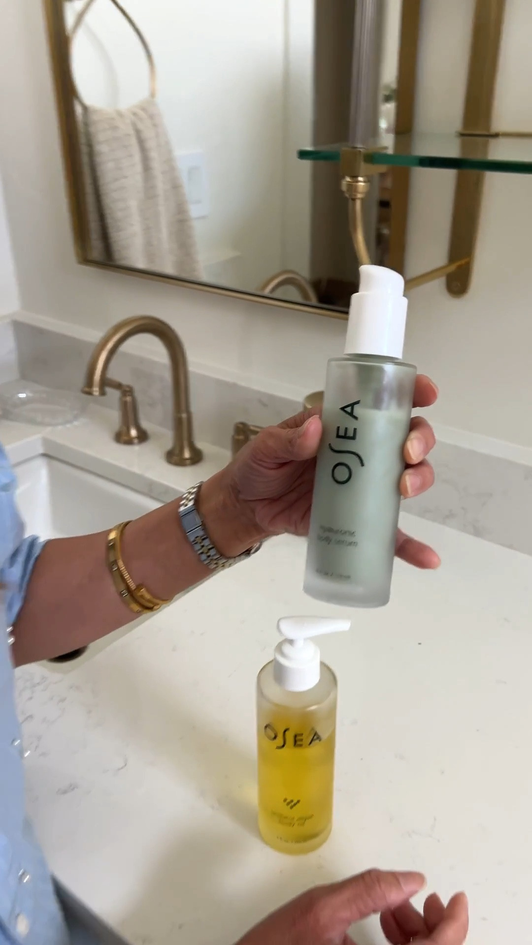 OSEA serum and body oil for dry skin! Also gives you glow! Bundle on sale for Mother’s Day!