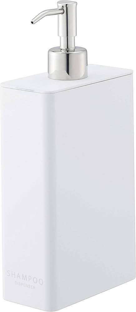 Yamazaki Tower Shampoo Dispenser White Rectangular | Amazon (US)