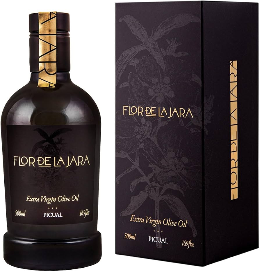 FLOR DE LA JARA Premium Extra Virgin Olive Oil, Spanish, Polyphenol-Rich, Cold Pressed, Monovarie... | Amazon (US)