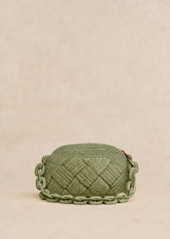 Pistachio braided raffia | Sezane Paris