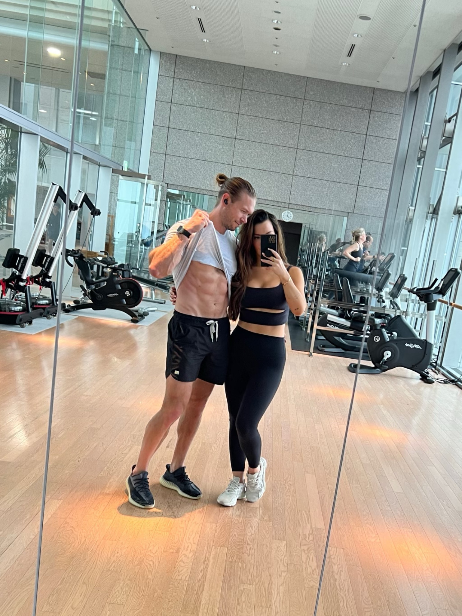 Getting a sweat in before we go explore Tokyo! Workout outfits linked. 

Dan: obsessed with his mens Vuori shorts - has them in every color. Size medium. 

Tiff: I always gets asked about where these sneakers are from. They are hard to find because they always sell out! Love them. Have them in multiple colors. Alo yoga sports bra is a size medium for reference. 

#LTKmens #LTKfit