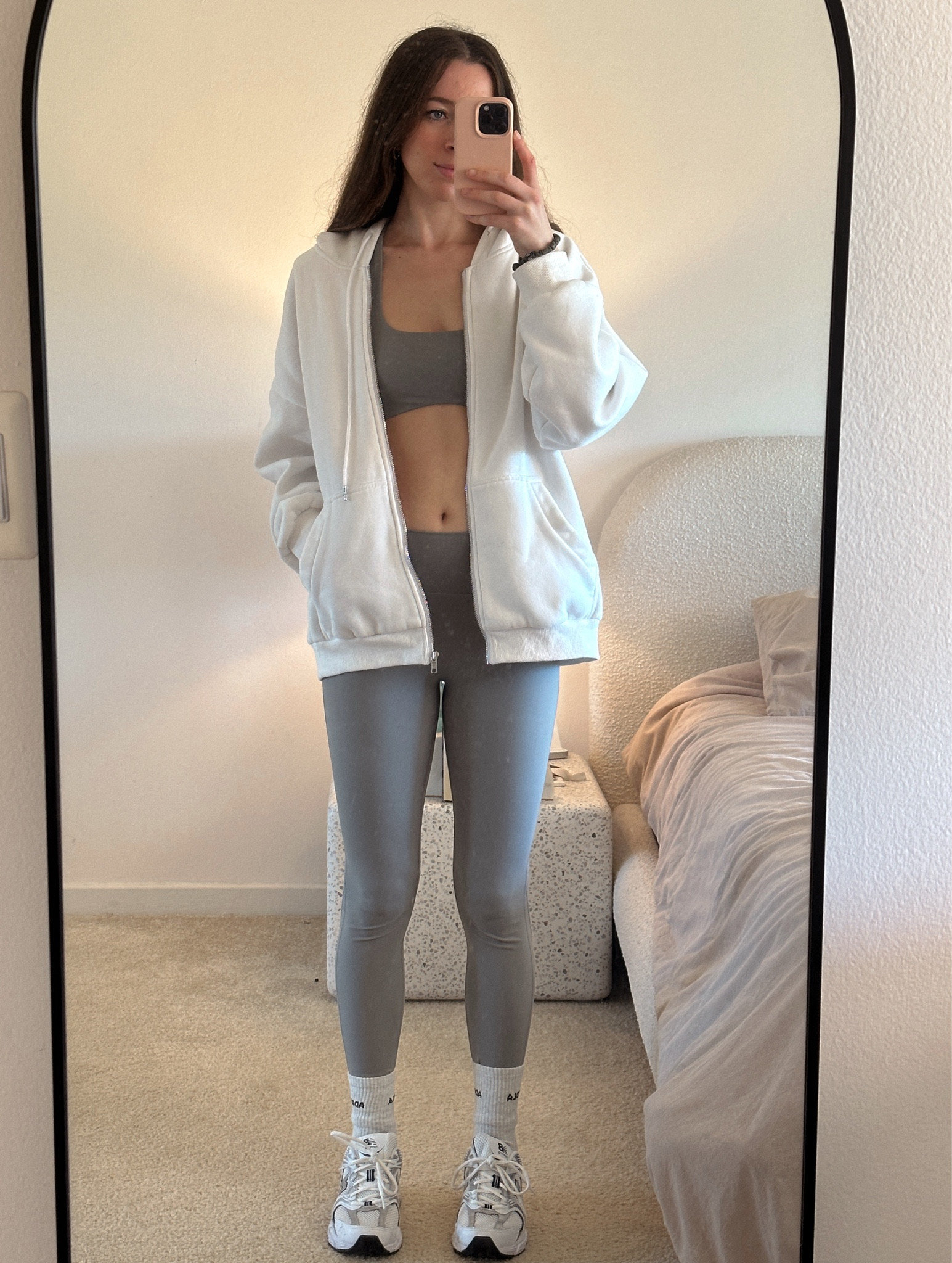todays Pilates to errands ootd! I love finding workout sets that are easy to transition into a running errands look! I’ve had this Joah brown inspired workout set for over a year now & still feels brand new! 

wearing a medium in the workout set & a large in the hoodie for an oversized fit!

#LTKstyletip #LTKshoecrush #LTKfitness