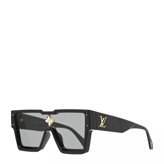 louis vuitton cyclone sunglasses black gold crystal z1578w new
