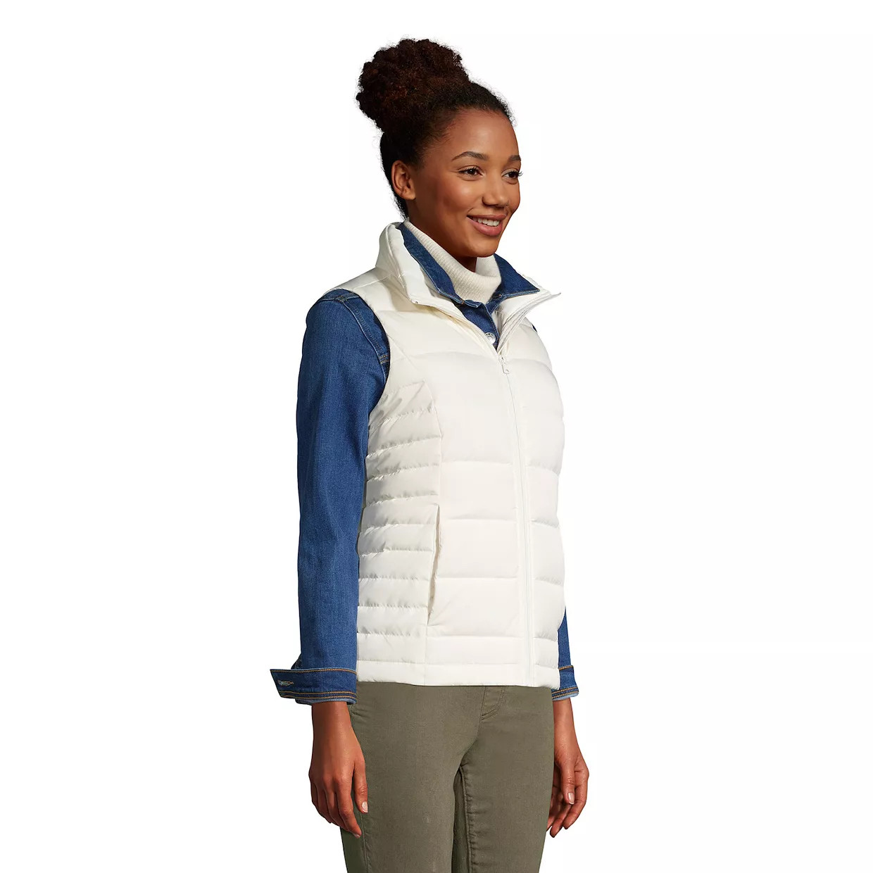 Women's Lands' End Down Puffer Vest | Kohl's