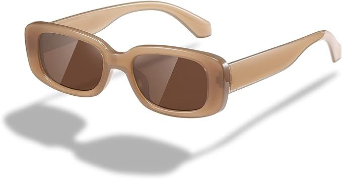 kimorn Rectangle Sunglasses for Women Men Trendy Retro Fashion Sun Glasses 90’s Vintage UV 400 ... | Amazon (US)