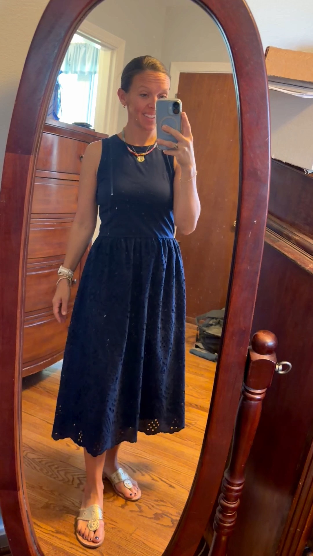 This dress always makes me feel so good and put together. It has such a flattering and comfortable style that is classic and feels effortless. 



#vacationoutfit #eyeletdress #eyeletmaxi #summerdress #amazon #LTKSaleAlert
@Etsy   @Quince  
#LTKSeasonal #LTKOver40 #LTKU