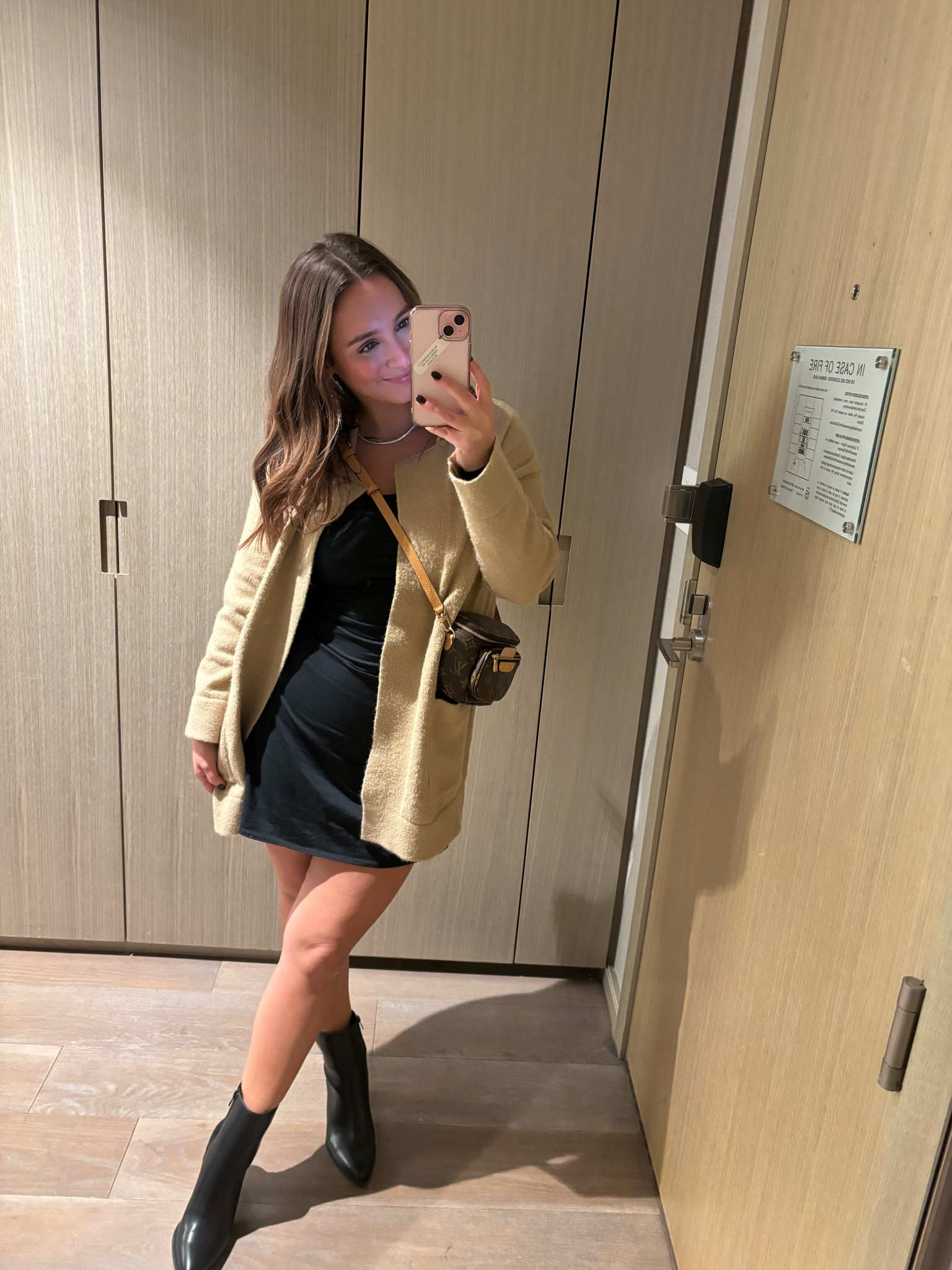 Outfit of the night in Toronto ✨
- wearing a size small petite in the dress & a size XS in the cardigan 

#LTKWorkwear #LTKHoliday #LTKTravel