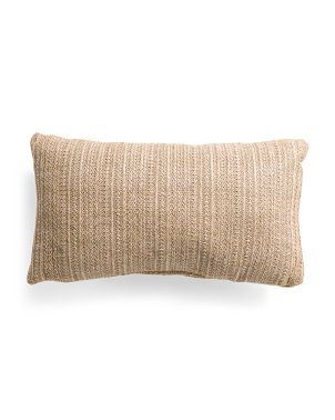 14x24 Indoor Outdoor Natural Fiber Pillow | TJ Maxx