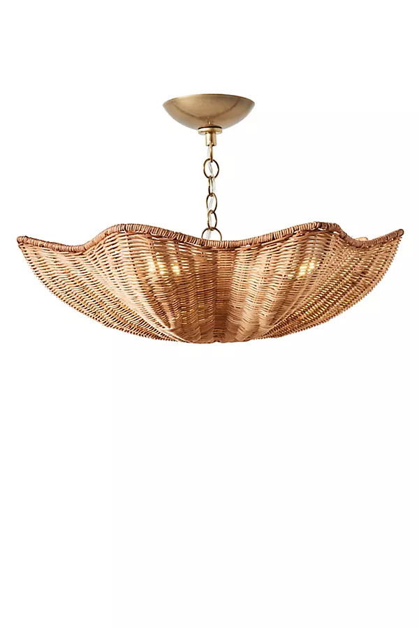 Ravello Rattan Flush Mount | Anthropologie (US)