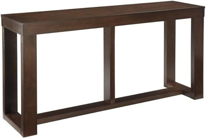 BOWERY HILL Mid Century Wood Rectangular Sofa Console Table in Dark Brown | Amazon (US)
