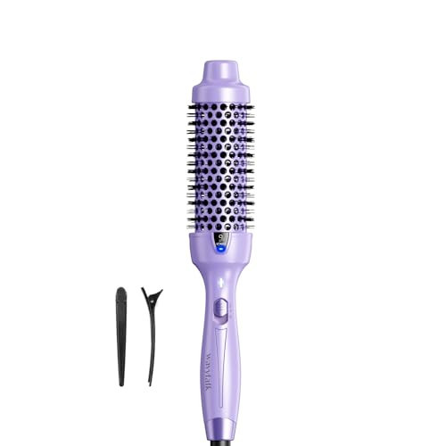 Wavytalk Thermal Brush, 1.5 Inch Blowout Express Ionic Heated Round Brush Creates Blowout Look Effortlessly Achieves Gorgeous Curls, Dual Voltage (Purple) | Amazon (US)