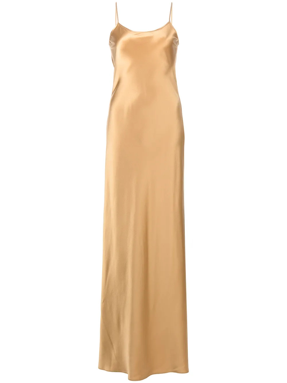 VOZ Sleeveless Silk Maxi Slip Dress | Gold | FARFETCH UK | Farfetch Global