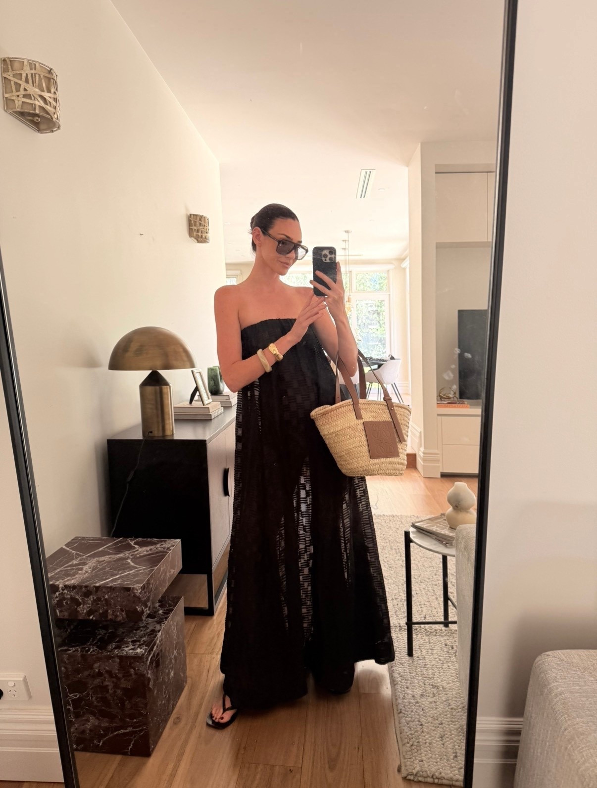 Sheer Maxi dress, oversized sunglasses & straw bag ~ the perfect summer outfit 

#LTKstyletip #LTKaustralia #LTKsummer
