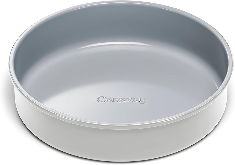 Caraway Non-Stick Ceramic 9” Circle Pan - Naturally Slick Ceramic Coating - Non-Toxic, PTFE & P... | Amazon (US)