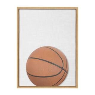 DesignOvation Sylvie "Basketball Portrait Color" Framed Canvas Wall Art 217430 - The Home Depot | The Home Depot