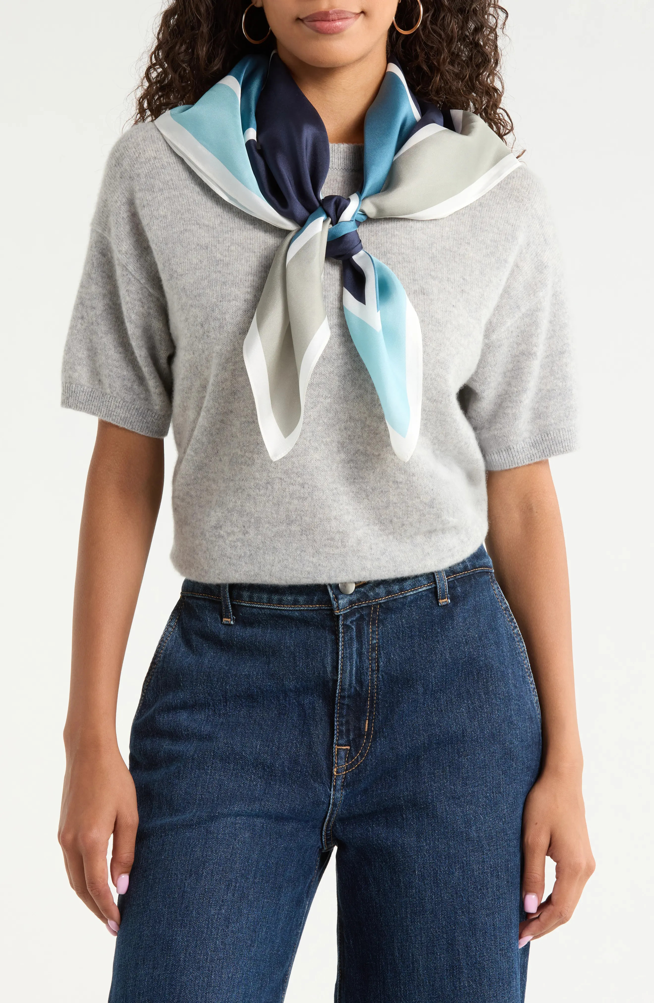 Printed Square Silk Scarf (Women) | Nordstrom | Nordstrom