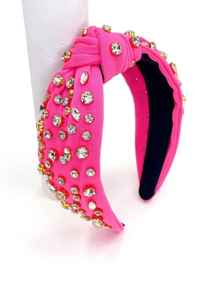 Rhinestone & Knot Decor Headband | SHEIN