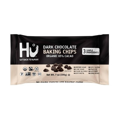 Hu Kitchen 65% Cacao Baking Dark Chocolate Chips - 7oz | Target