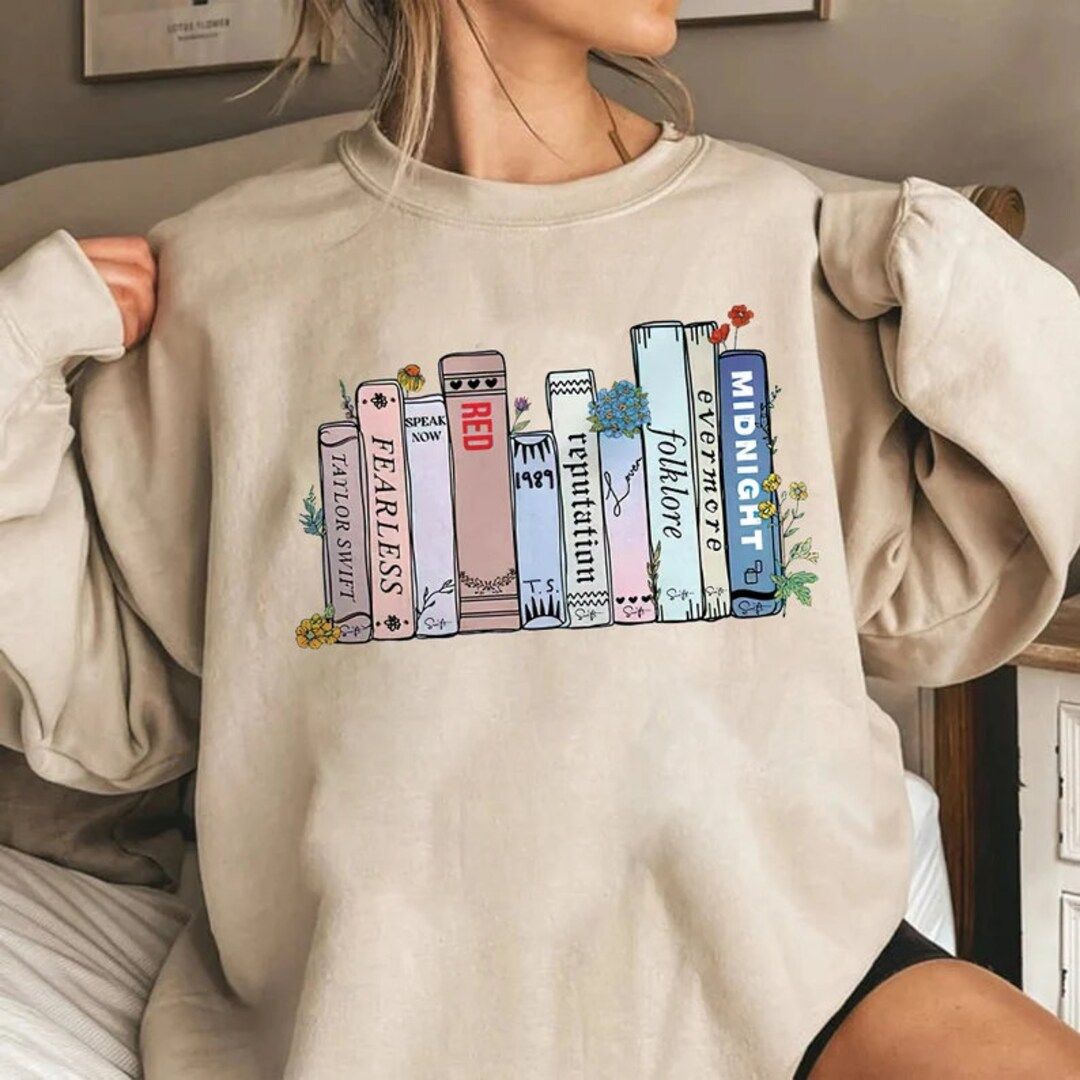 Midnights Album Sweatshirt, Albums As Books Shirt, Reading Taylor's Version Sweatshirt, The Eras ... | Etsy (US)