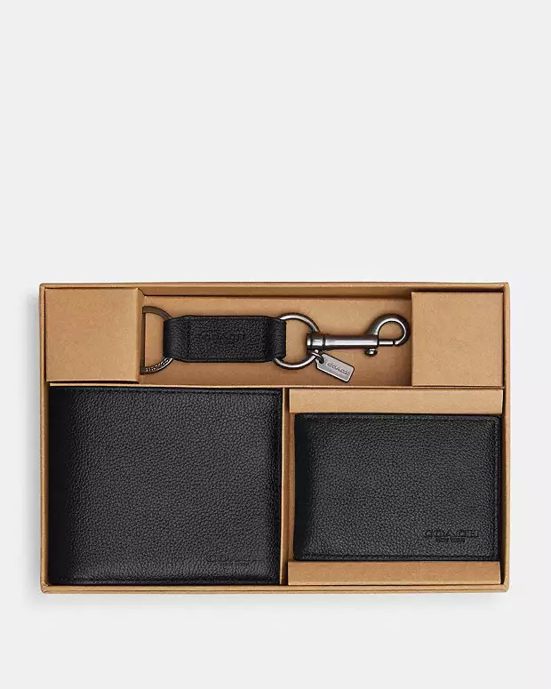 Boxed 3 In 1 Wallet Gift Set | Coach Outlet US