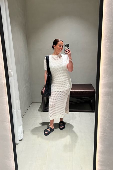 Casual, holiday/ summer look 

White midi dress - Size small
Black sandals and bag (Full outfit Allsaints)

#LTKeurope #LTKtravel #LTKFestival