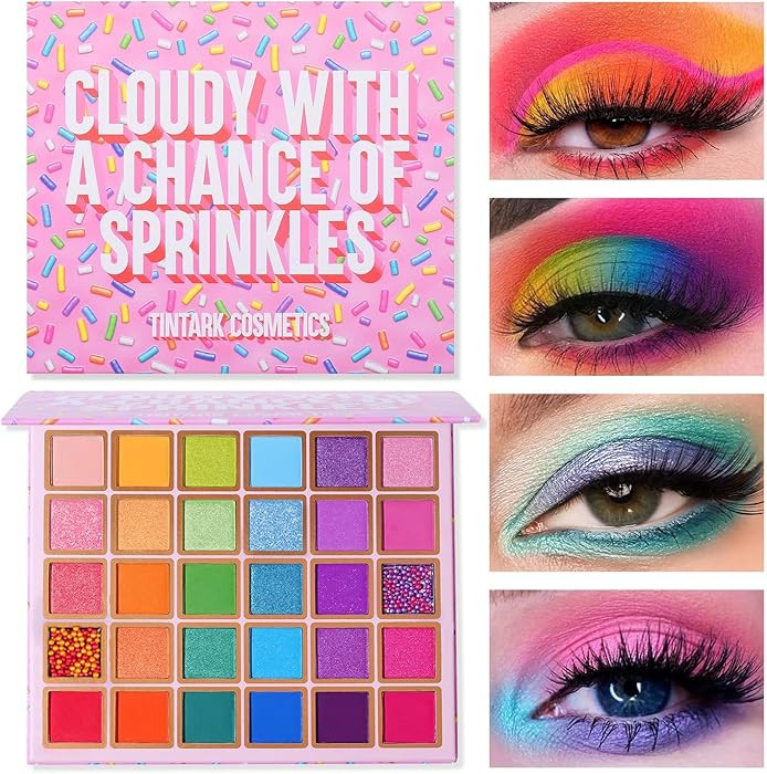30 Colors Makeup Eyeshadow Palette for Beauty & Matte Metallic Shimmer Pearl Glitter Eye Shadow P... | Amazon (US)