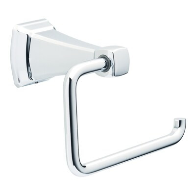 Delta Flynn Polished Chrome Wall Mount Single Post Toilet Paper Holder | Lowe's