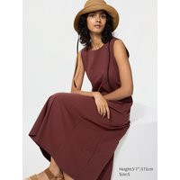 Uniqlo - Ultra Stretch Airism Dress (sleeveless) - Dark Brown | UNIQLO (UK)