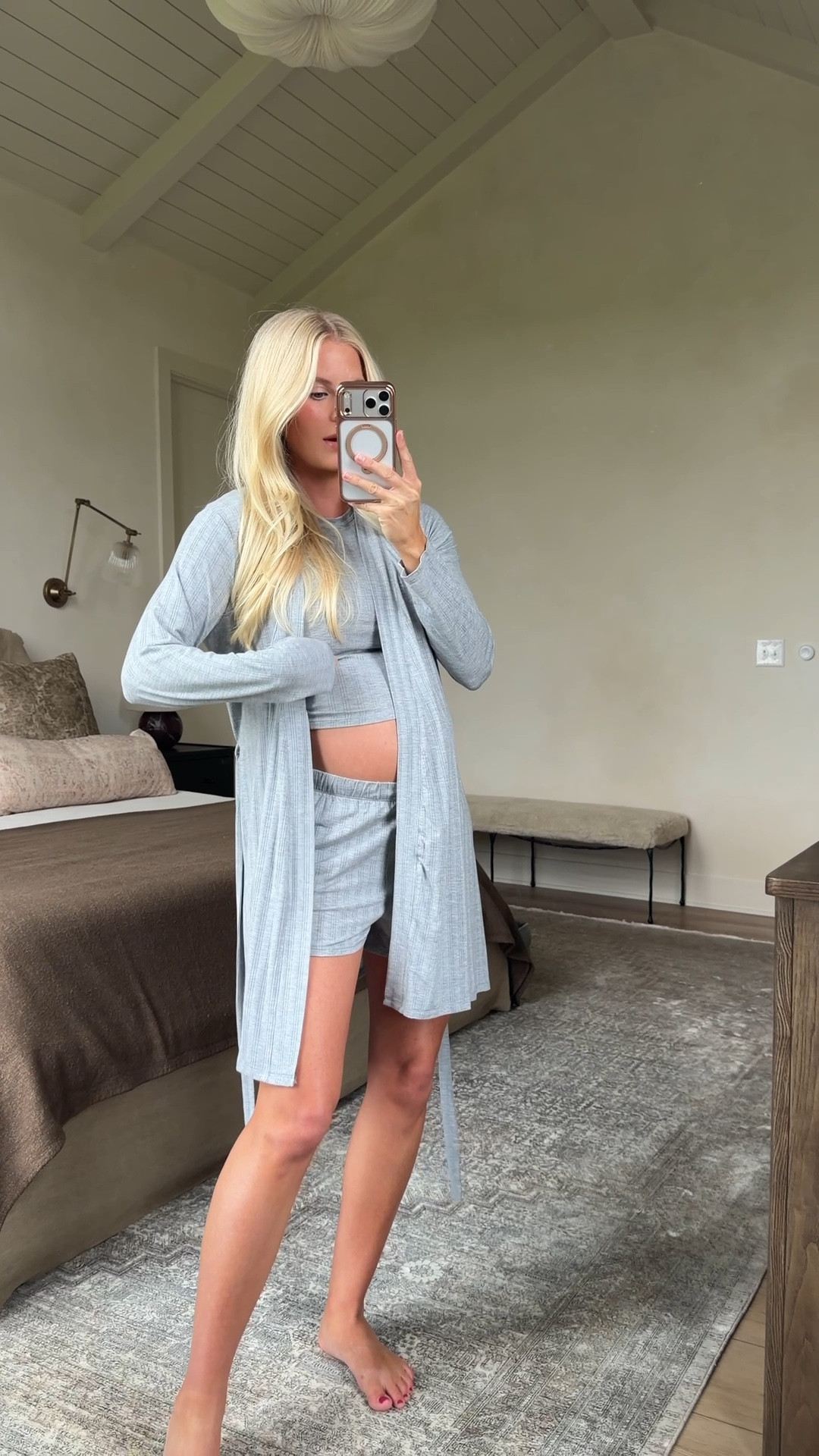 Wearing a medium in top & bottoms, m/l in robe! #kathleenpost #VSPartner @victoriassecret 

Spring pajamas, Mother’s Day gift, bump friendly, maternity, postpartum

#LTKBump #LTKMothersDay