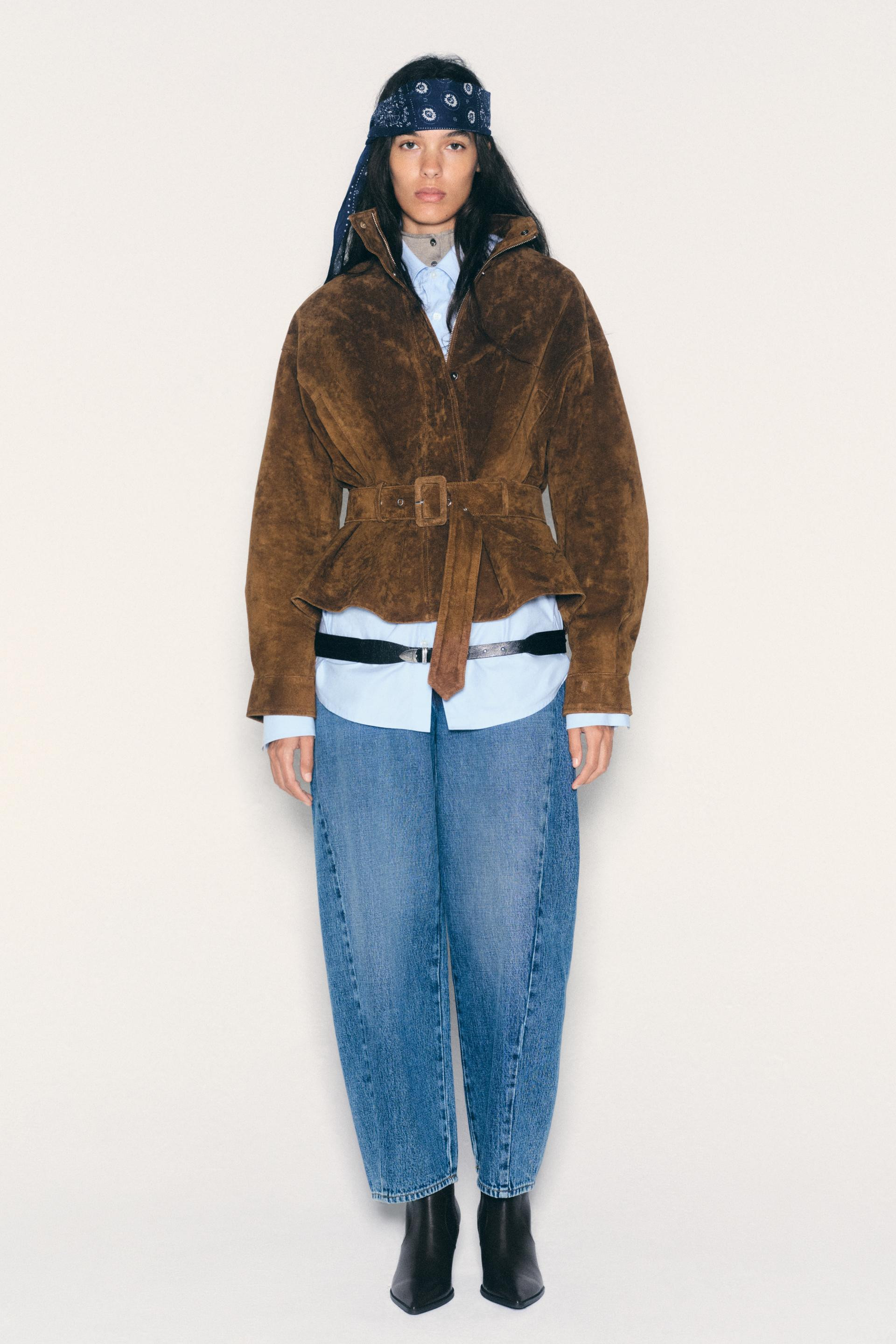 Zara - Double-Faced Faux Suede Jacket - Women - Black - Women | Zara US