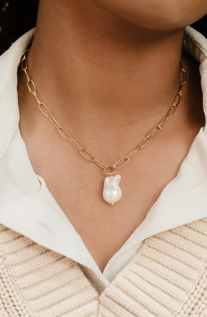 Freshwater Pearl Pendant Necklace | Nordstrom