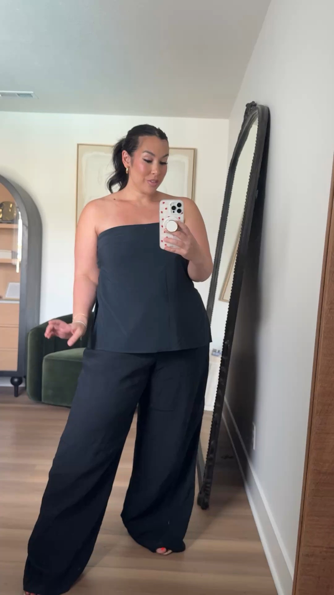 Midsize summer outfit 
Size xl pants size xl top would do a large comes with straps

#LTKgrwm #LTKootd #LTKMidsize